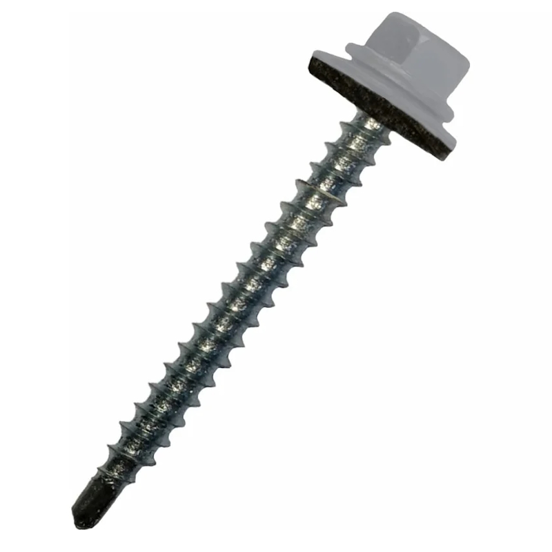 Саморез кровельный Starfix SMC3-32744-100 48х70 мм цинк шайба с прокл PT1 RAL 7004 100 шт в карт уп 434₽
