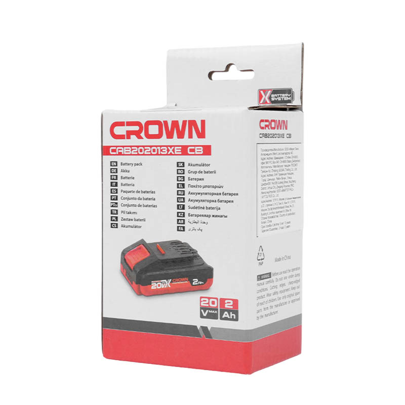 Энергокомплект Crown, АКБ 2Ач, ЗУ 4А, сумка в Коврове