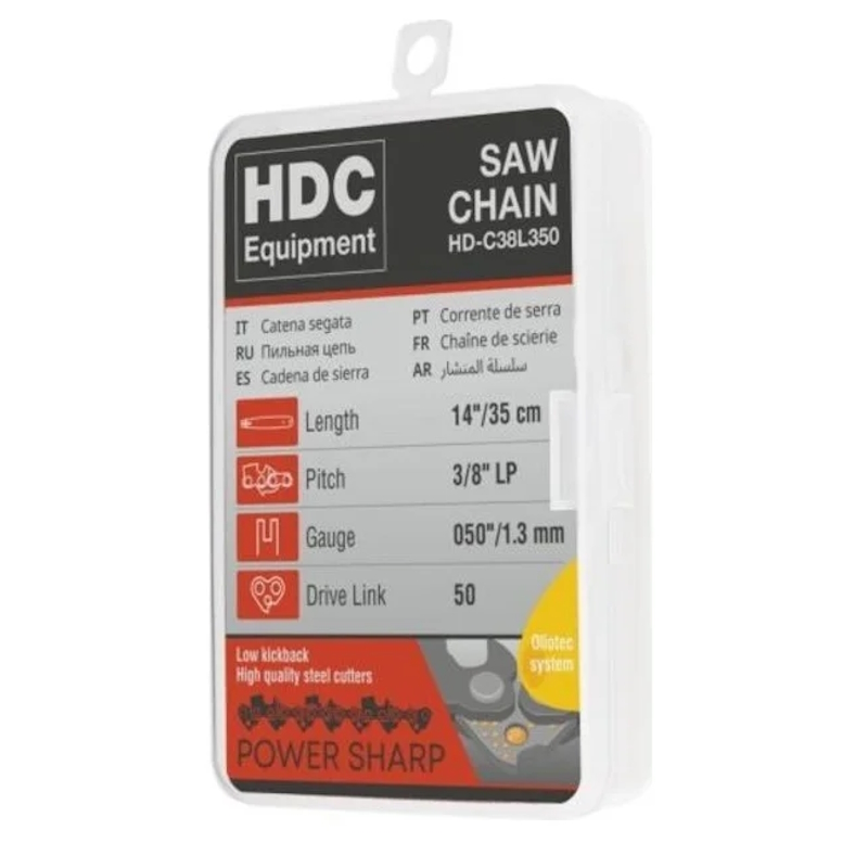 Цепь HDC Equipment HD-C38L350, 35 см 14" 3/8" LP 1.3 мм 50 зв. (в пласт. боксе) в Ярославле