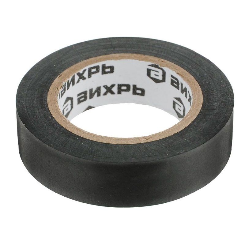Изолента (20m * 19mm * 0,15mm) чёрный Вихрь в Твери