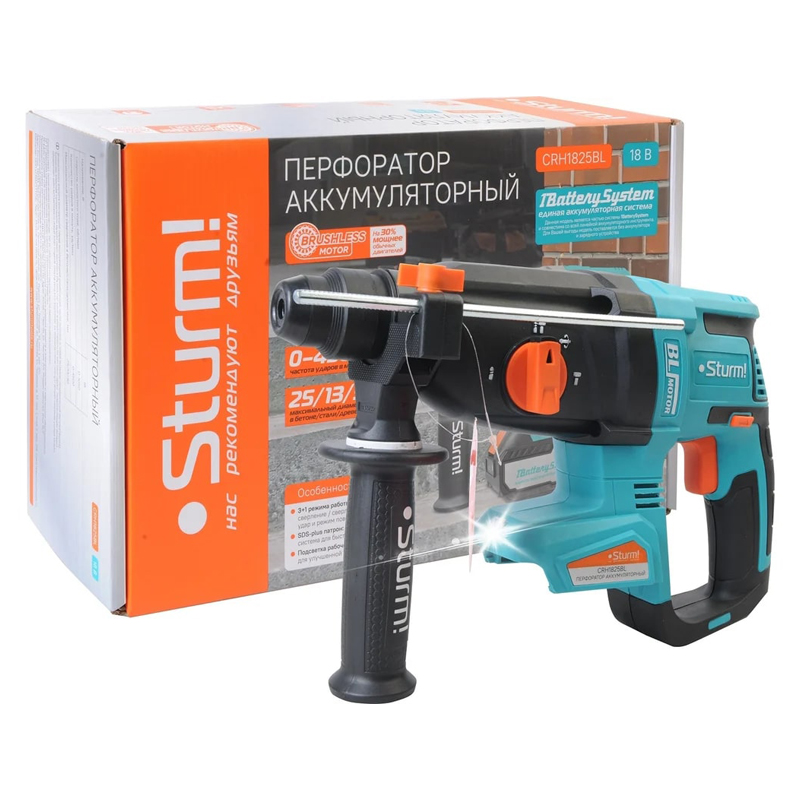 Аккумуляторный перфоратор Sturm CRH1825BL  во Владимире