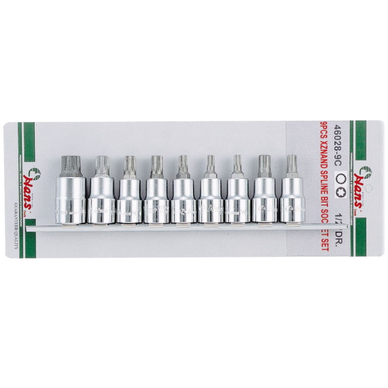 Набор головок Hans 46028-9C XZN RIBE на 12 9 предметов 3113₽