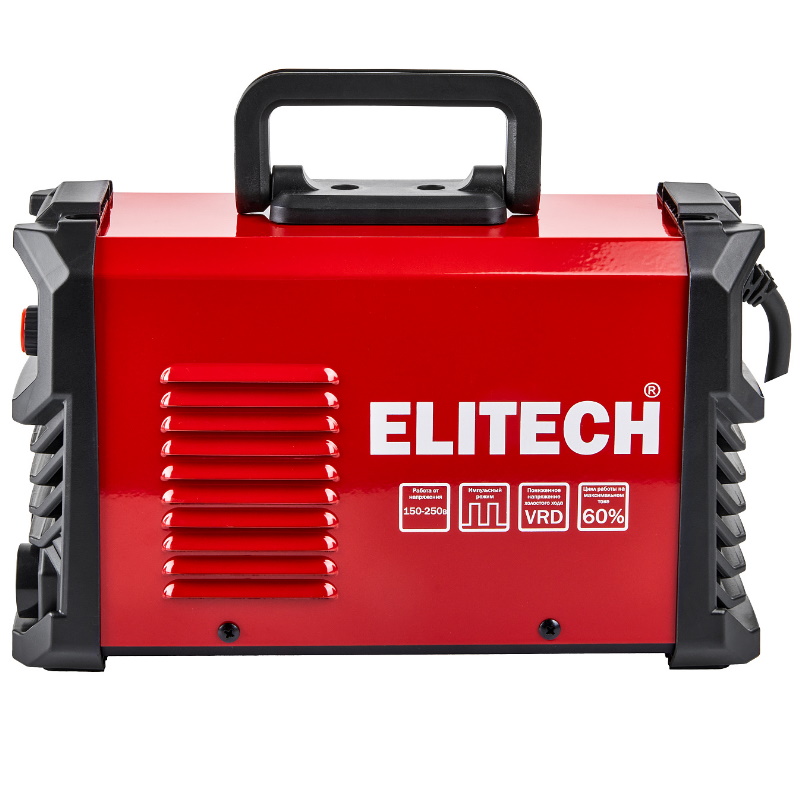 Инвертор Elitech АИС 220 ЖК 204746, MMA, 160-250В, 7.9 кВт, 20-220А в Рыбинске