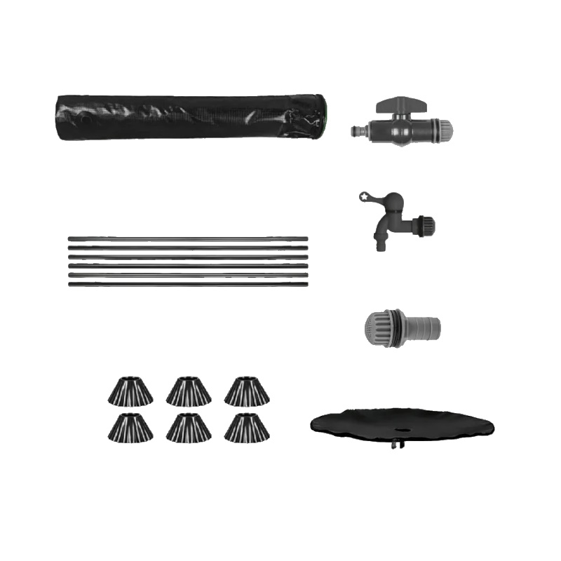 Бочка для воды Kolner KWB 200B 8091100300, 200 л, с краном и крышкой на молнии, зеленая, ПВХ, размер В 70см х Д 60см в Александрове