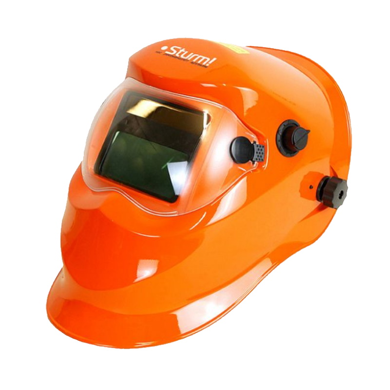 Маска сварщика Хамелеон Sturm AW91A7WH 93x43мм DIN 49-13 130000сек тест фильтра 2533₽