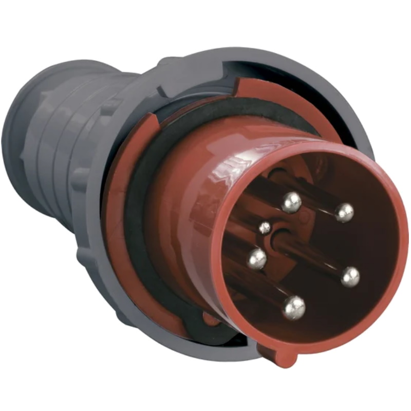 Вилка переносная IEK ССИ-035 PSR02-063-5, 63А-6ч, 380 В, 3P+PE+N, IP54  в Рыбинске