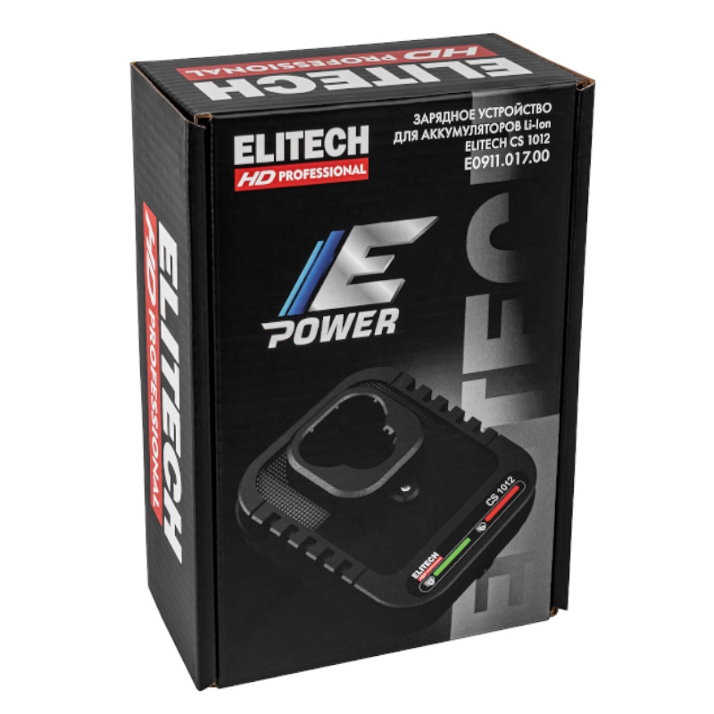 Зарядное устройство Elitech CS 1012 (E0911.017.00) 205796, для E-Power 10-12В, 2А HD Professional