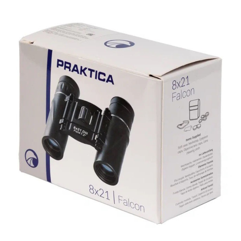 Бинокль praktica Falcon 8x21 84052, черный в Кинешме