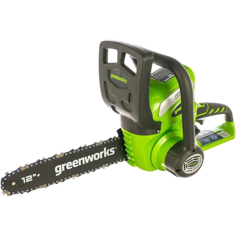 Пила цепная аккумуляторная Greenworks G40CS30 20117, 40В, без АКБ и ЗУ в Коврове