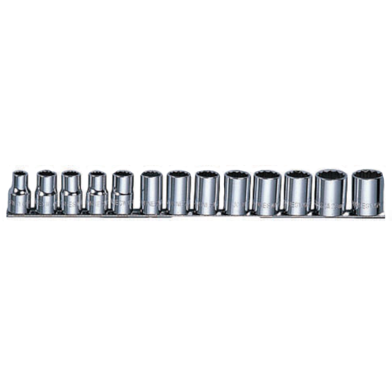 Набор головок торцевых Jonnesway S05H4213S, 12-гр. 1/2"DR MAXI-DRIVE на держателе "рельс" SAE 3/8-1-1-1/8 13 предметов в Муроме