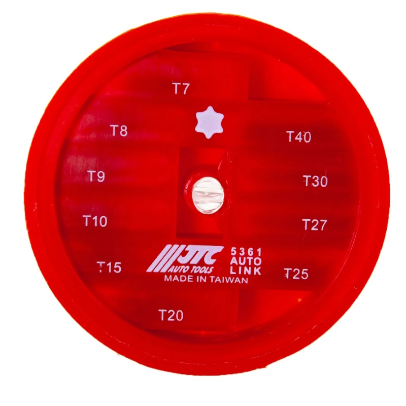 Набор бит JTC JTC-5361, 1/4"DR TORX T7-T40, 10 предметов в боксе  в Твери