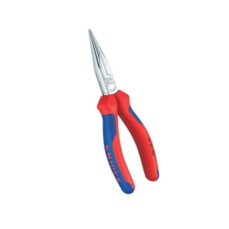 Длинногубцы Knipex KN-3025160, плоскокруглые рифлённые губки 50 мм, длина 160 мм, хром, 2-комп ручки в Кинешме
