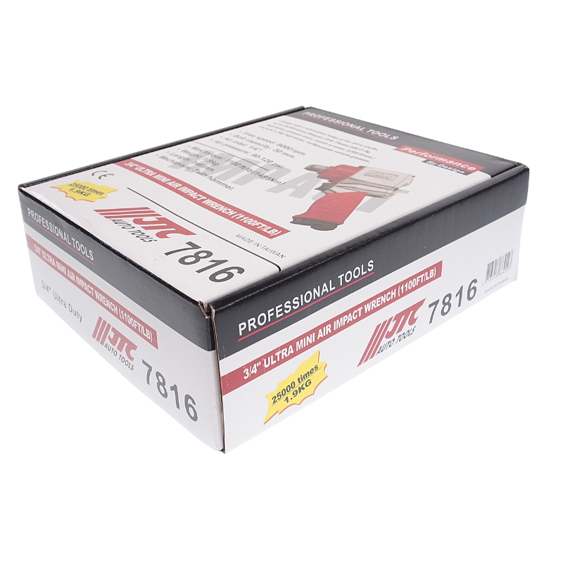 Пневмогайковерт ударный JTC JTC-7816 34 1491 Nm 90-120PSI 9000обмин