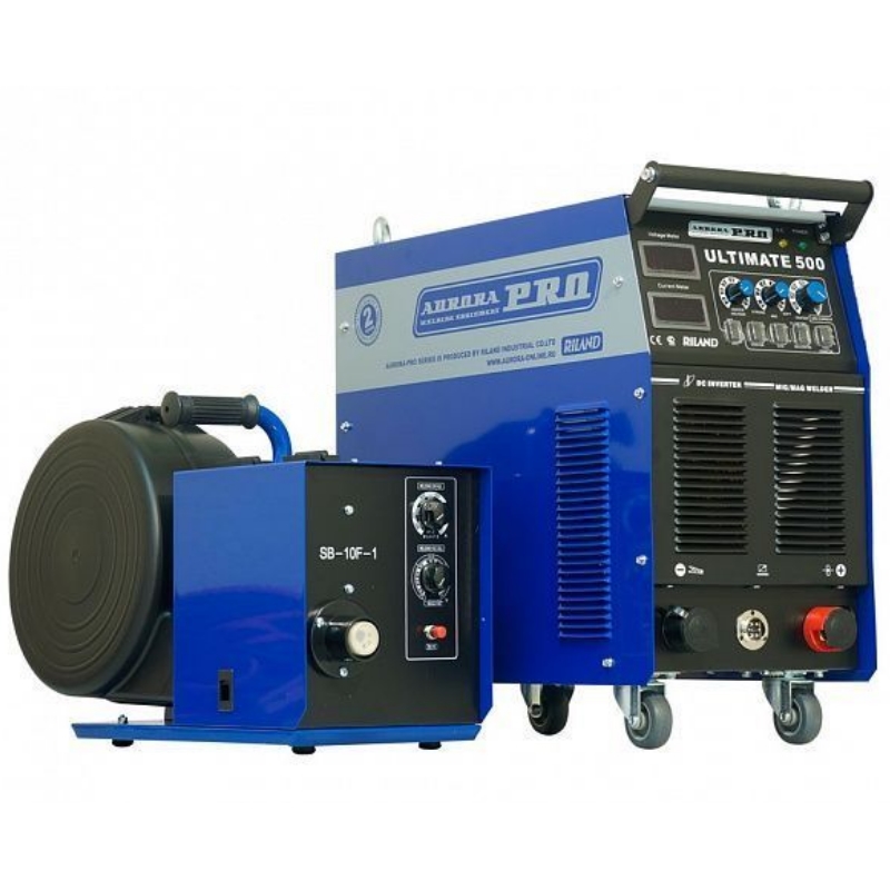 Сварочный аппарат AuroraPRO ULTIMATE 500 INDUSTRIAL (с горелкой+подающий механизм+пакет проводов) + аттестат НАКС 2шт
