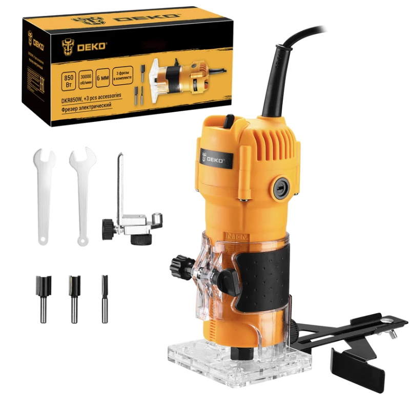 Фрезер электрический Deko DKR850W 083-1097 + набор фрез 3 штуки в Туле
