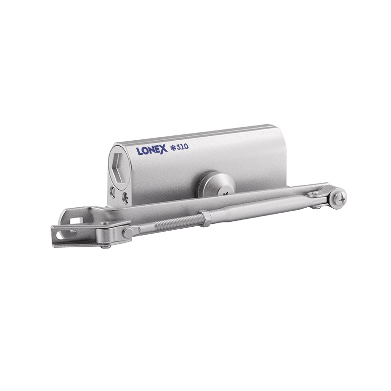 Доводчик дверной Нора-М LONEX 310 20021, от 15 до 60 кг, серебряный