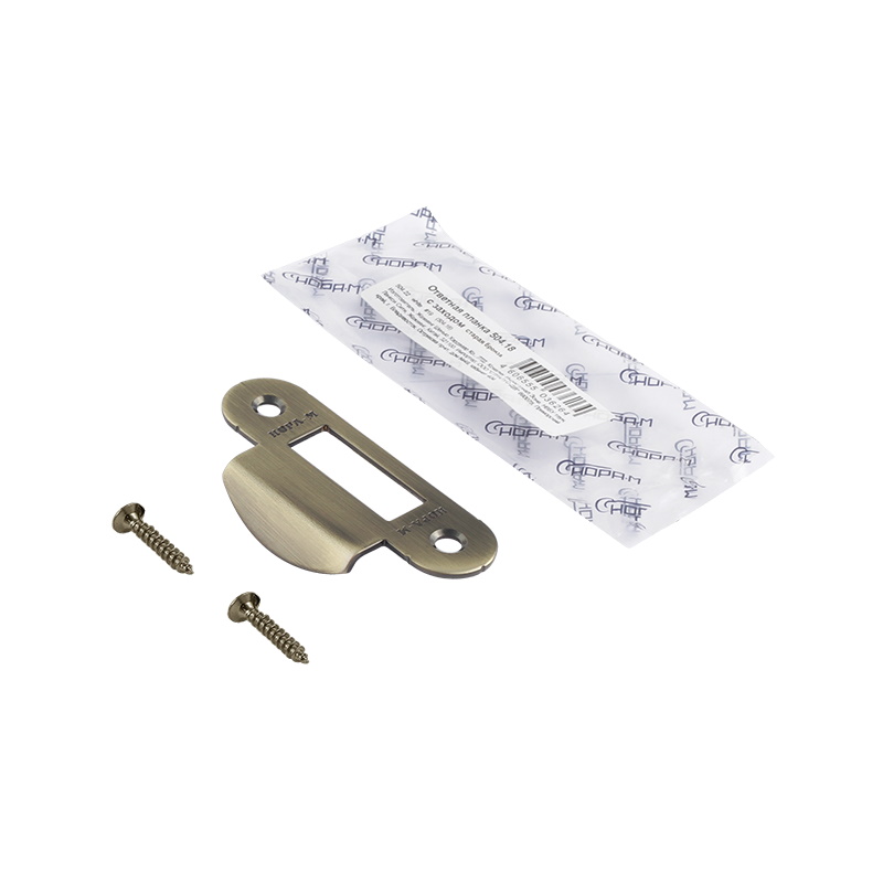 Ответная планка Нора-М 504.22 8574, старая бронза