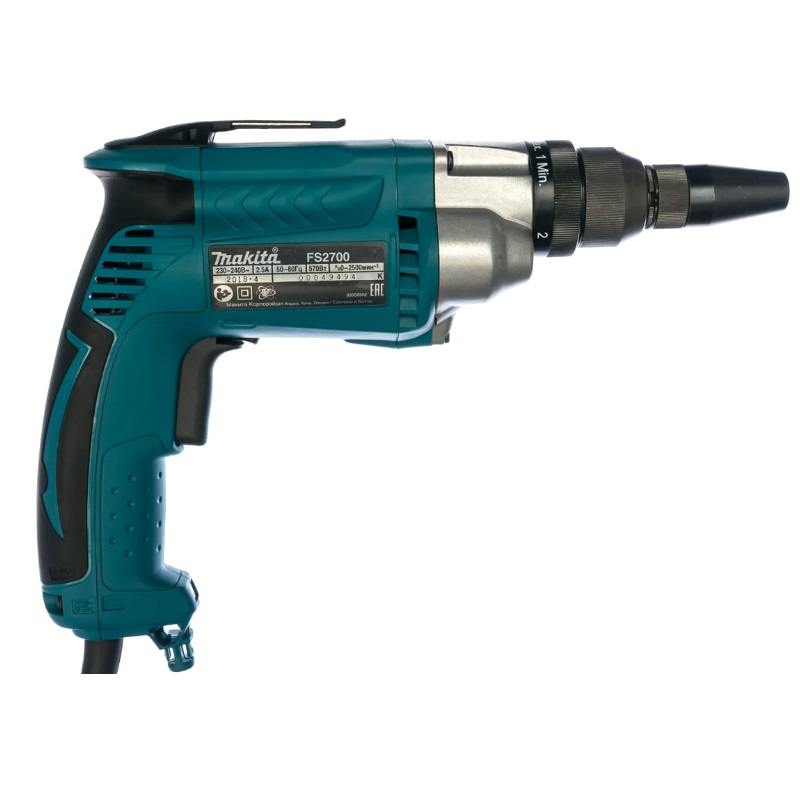 Сетевой шуруповерт Makita FS2700 (570 Вт, для крепежа 6 мм, с 6 положениями регулировки)