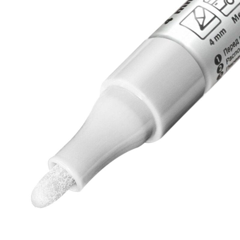 Маркер с нитроэмалью Lekon, белый, 011904