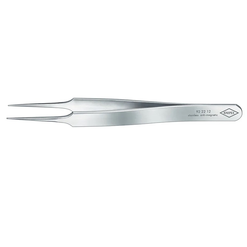 Пинцет захватный прецизионный Knipex KN-922212, особо тонкие губки, 105 мм, CrNi нерж, антимагнит, кислотостойкий