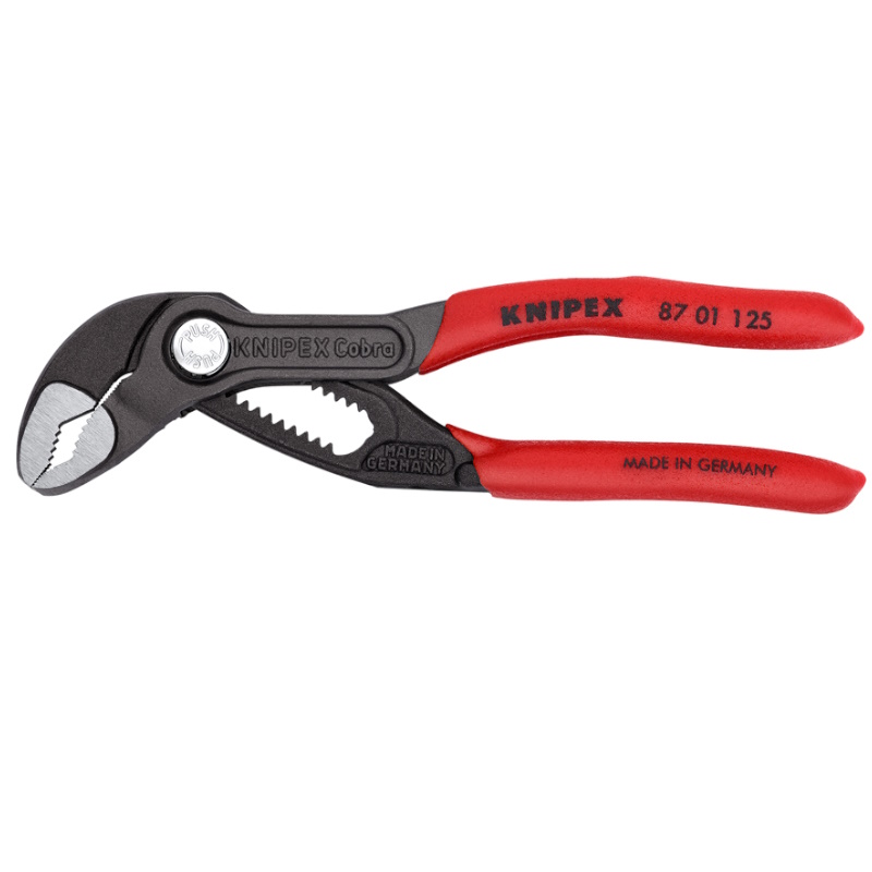 Клещи переставные Knipex COBRA KN-8701125SB, зев 30 мм, длина 125 мм, фосфатированные, обливные ручки, SB в Иваново