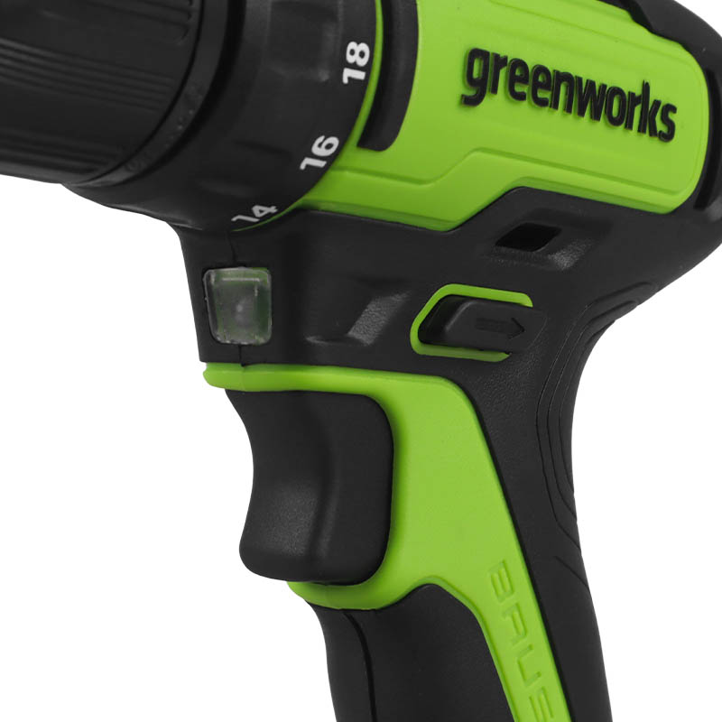 Дрель-шуруповерт аккумуляторная Greenworks GD24DD35 3704007 24В, без АКБ и ЗУ в Туле