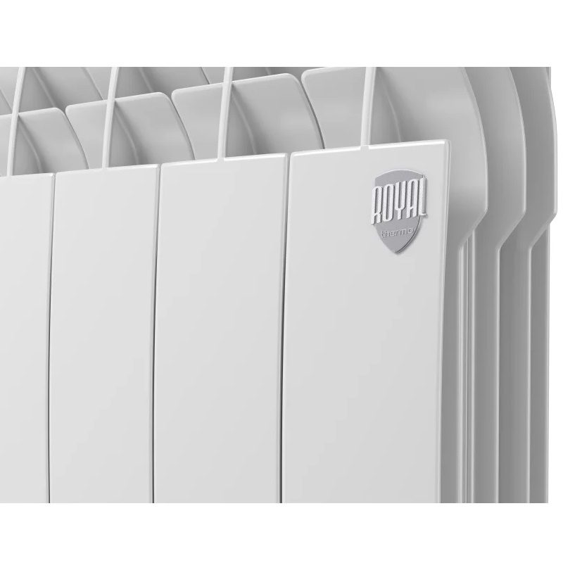 Алюминиевый радиатор Royal Thermo Biliner Alum 500, 10 секций, боковое подключение трубы в Рыбинске