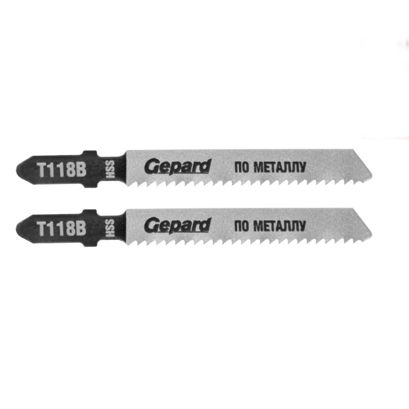 Пилка по металлу для лобзика Gepard GP0620-02, T118B, 2 шт. в Твери