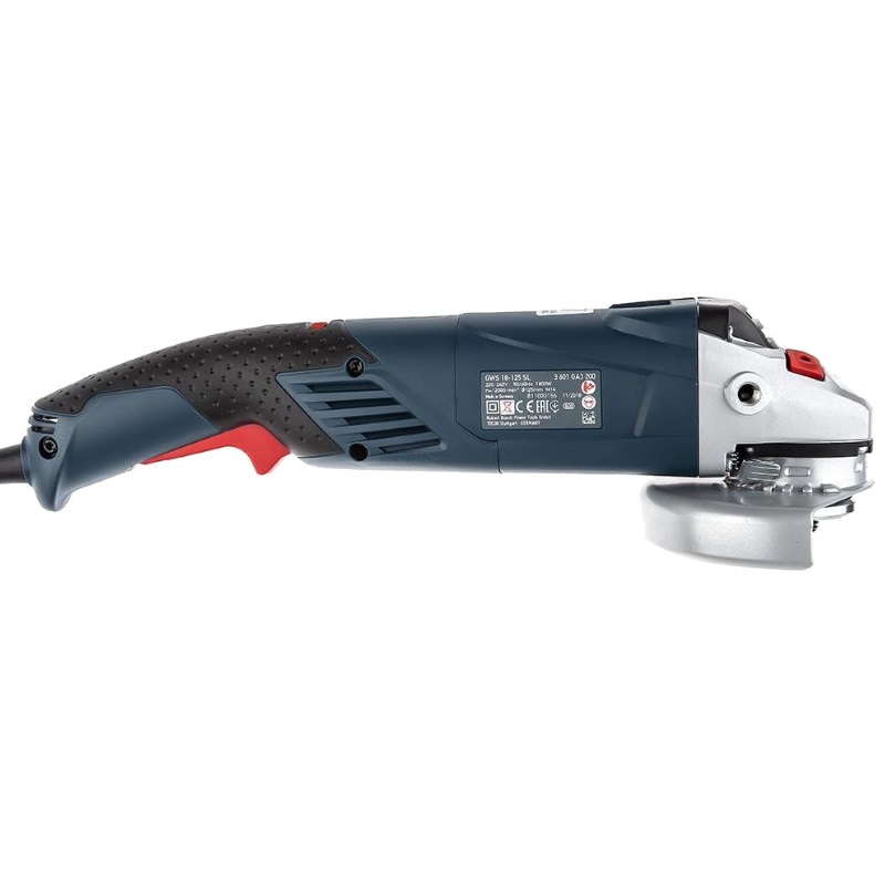 Угловая шлифмашина (болгарка) Bosch GWS 18-125 SL 0.601.7A3.200, 125 мм, 1800 Вт, плавный пуск, регулировка оборотов в Муроме