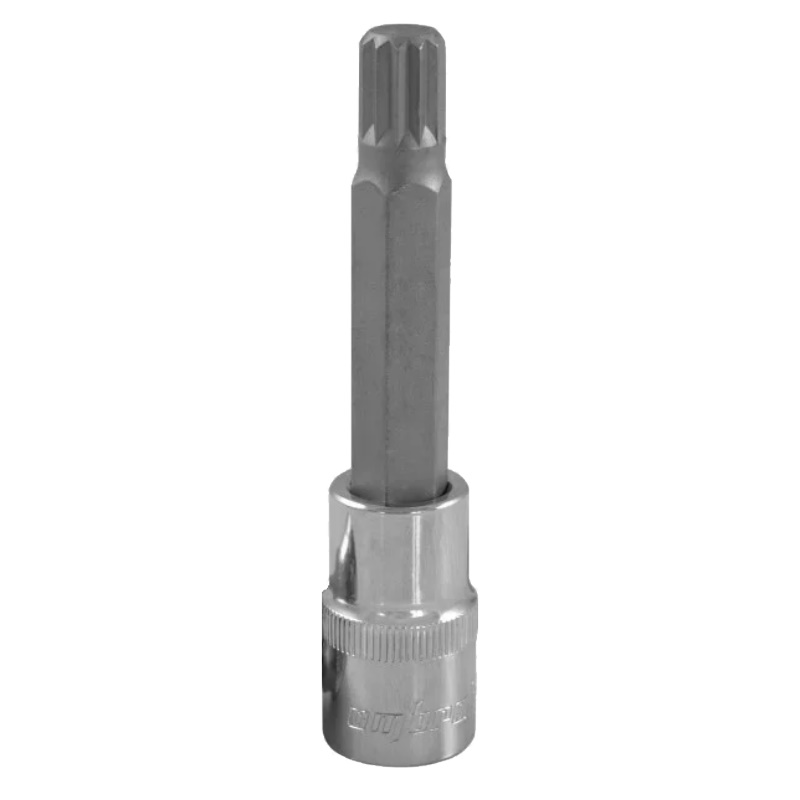 Насадка торцевая Ombra 121714 055747, 1/2"DR с вставкой-битой SPLINE, M14, 100 мм в Костроме