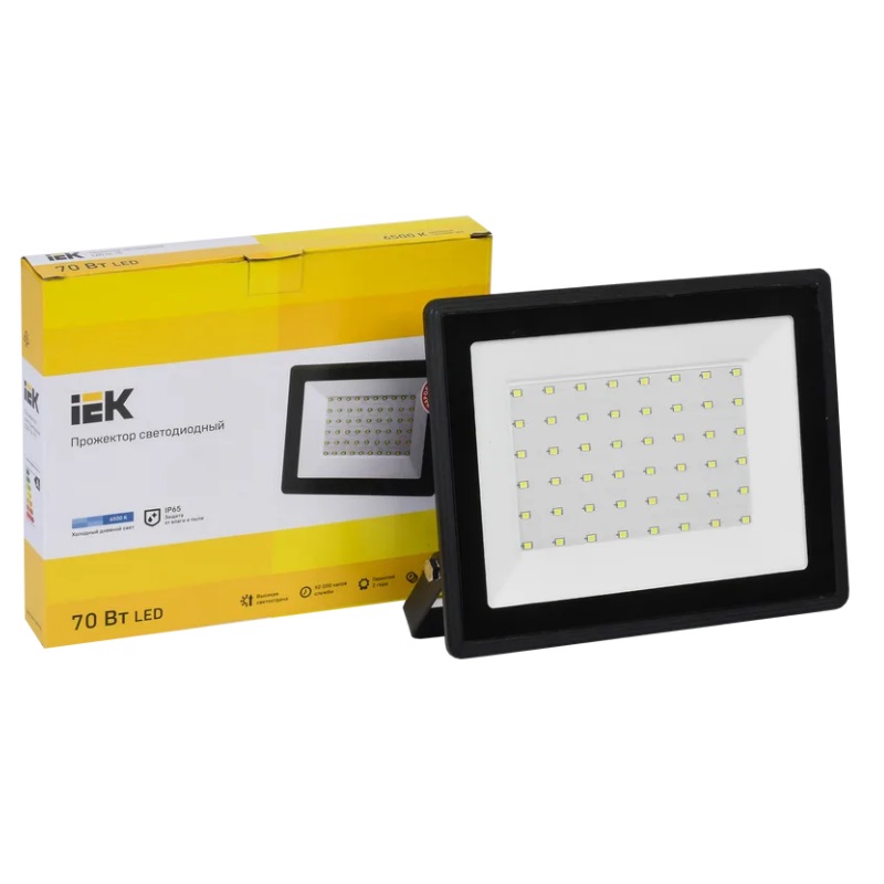 Светодиодный уличный прожектор для сада IEK СДО 06-70 (IP65, 6500K, 70 Вт) в Туле