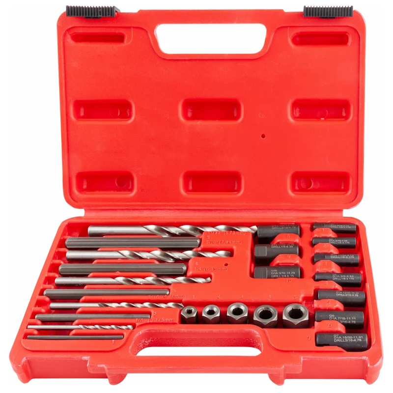 Набор экстракторов поврежденного крепежа Thorvik SES25 053202 25пр 2618₽