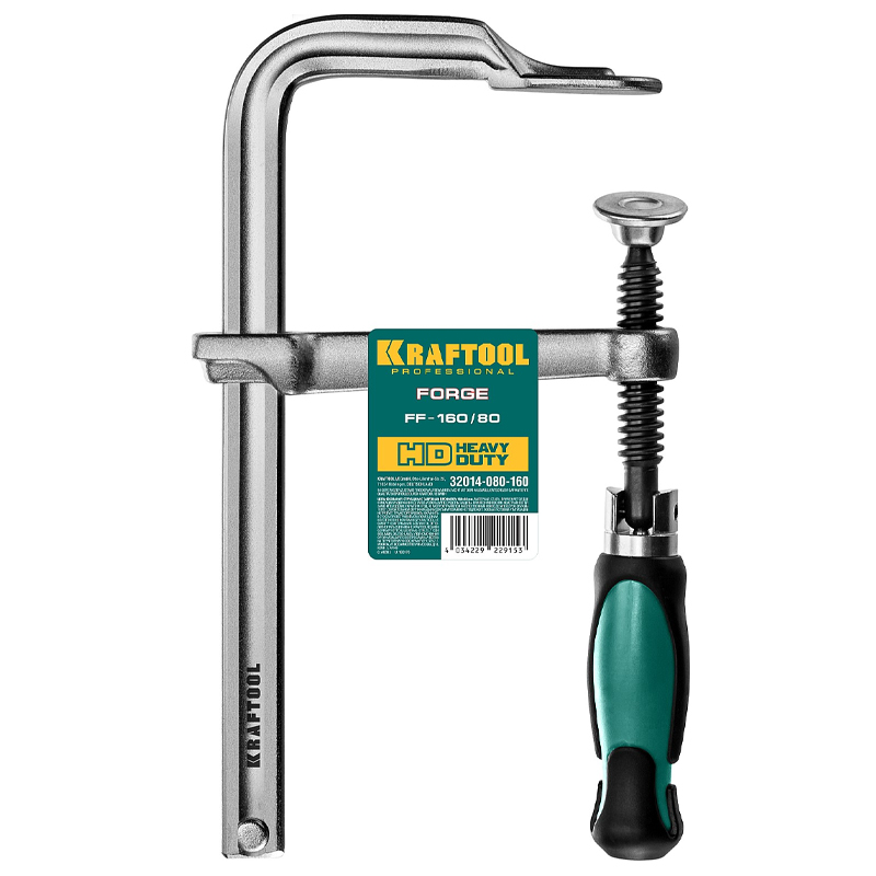 Струбцина цельнокованная Kraftool Forge FF-160/80, F 32014-080-160 (80 х 160 мм) в Рыбинске