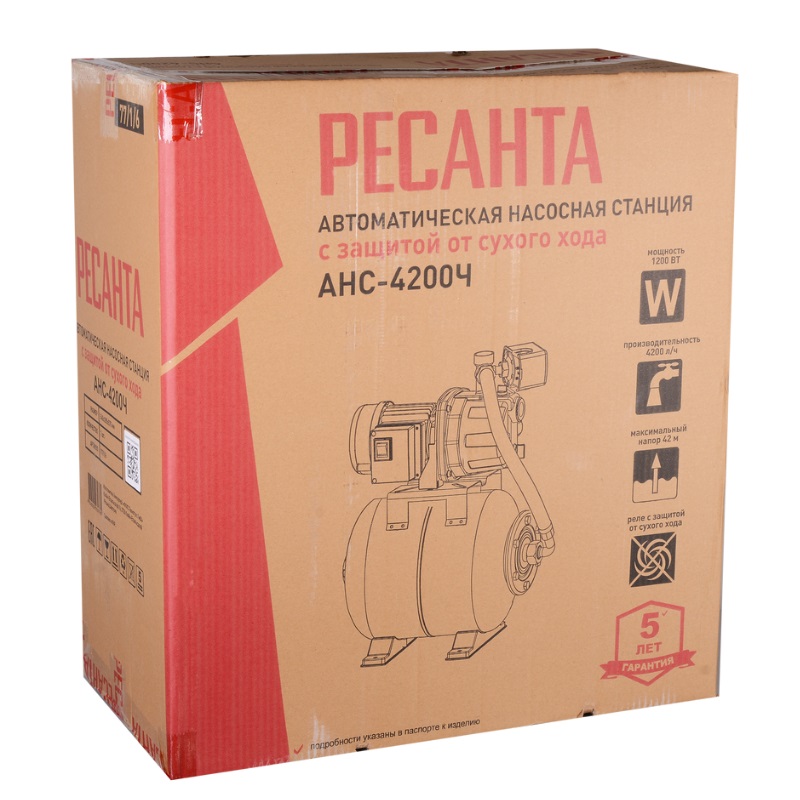 Автономная насосная станция Ресанта АНС-4200Ч 77/1/6