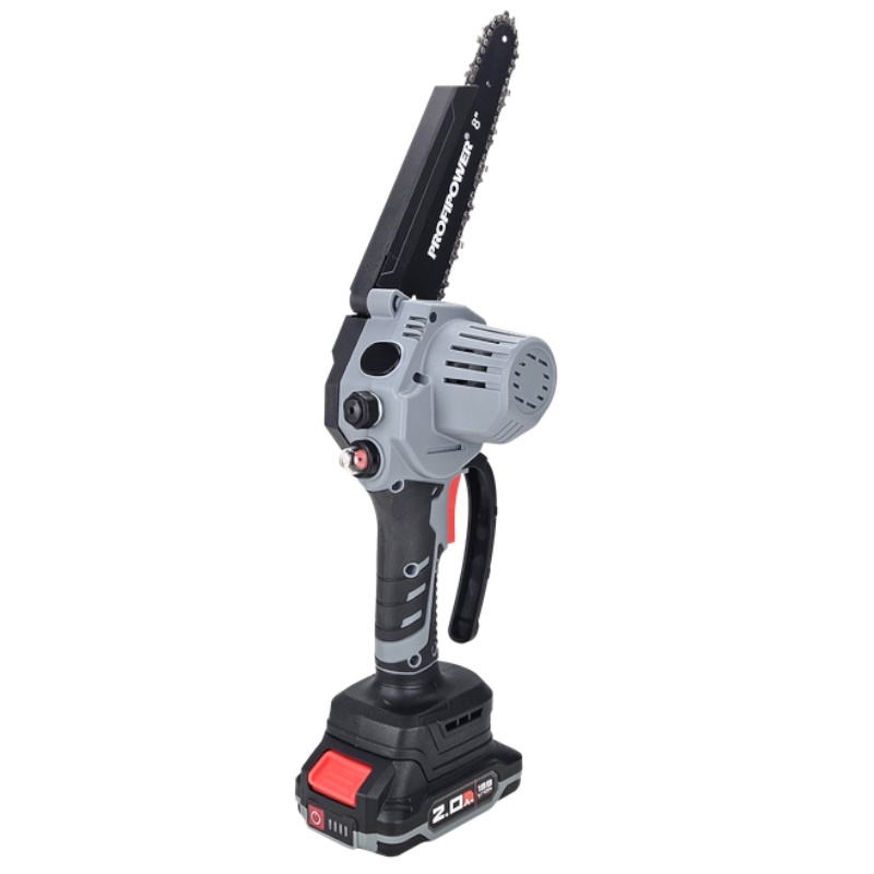 Аккумуляторная бесщеточная цепная пила ProfiPower MKGSH-20V E0216M1 (20В,Литий-ионный-2шт, 2.0Ач, 20см, 8",2шт-цепи,45 звеньев, 0-4800 об/мин, З/У, в коробке) в Иваново