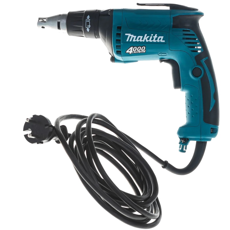 Шуруповерт Makita FS4000 570Вт 0-4000обм 6-ти гранный 1413 кг шурупы-6 мм для гипсокартона-5 мм 9490₽