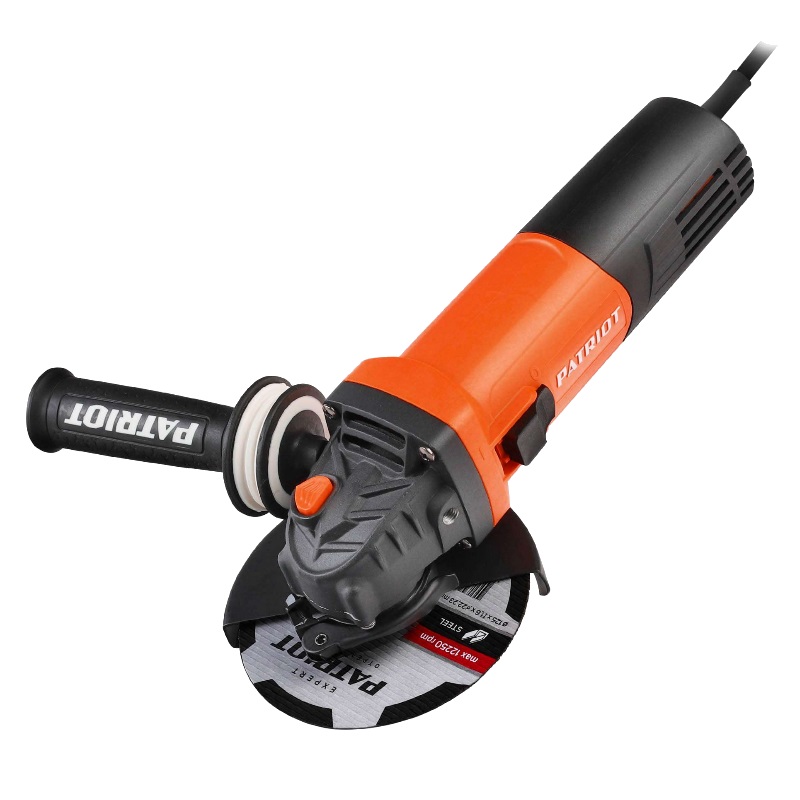 Угловая шлифмашина (болгарка) Patriot AG 126E 110301127, 125 мм, 1050 Вт, регулировка оборотов в Муроме