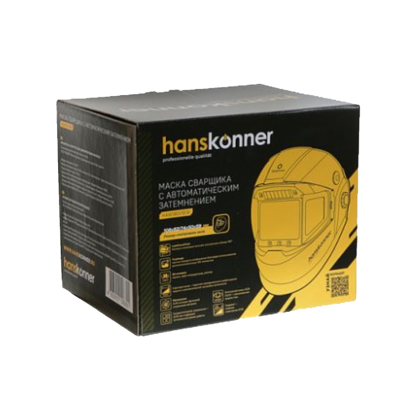 Маска сварщика "Хамелеон" Hanskonner HAW180VIEW, 108х82мм, 74х50х59мм, DIN 3/4-8/9-13, 1/30000сек в Муроме