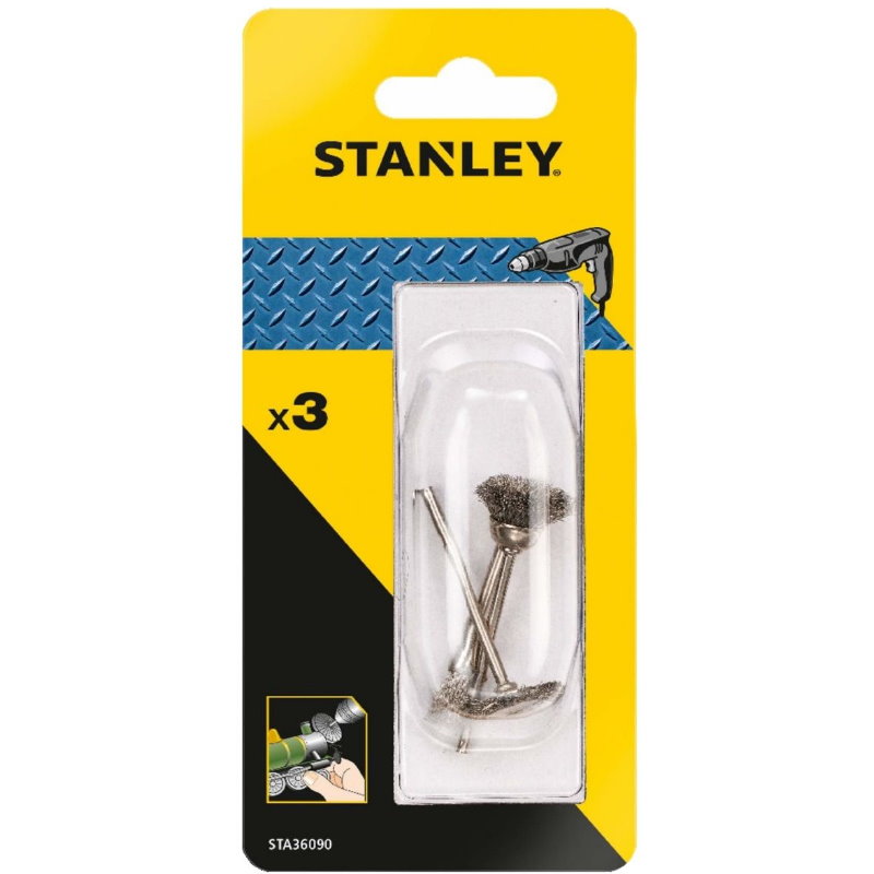Набор щеток для дрели Stanley STA36090-XJ (3 шт.) в Костроме