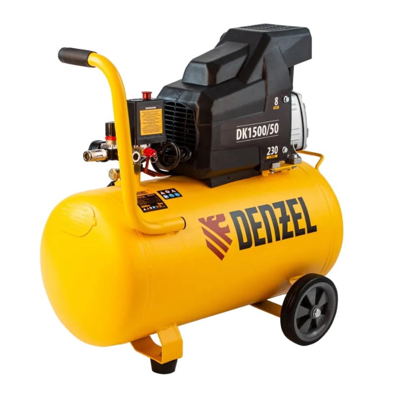 Компрессор воздушный Denzel DK1500/50 Х-Pro 58064, 1,5 кВт, 230 л/мин, 50 л в Переславле