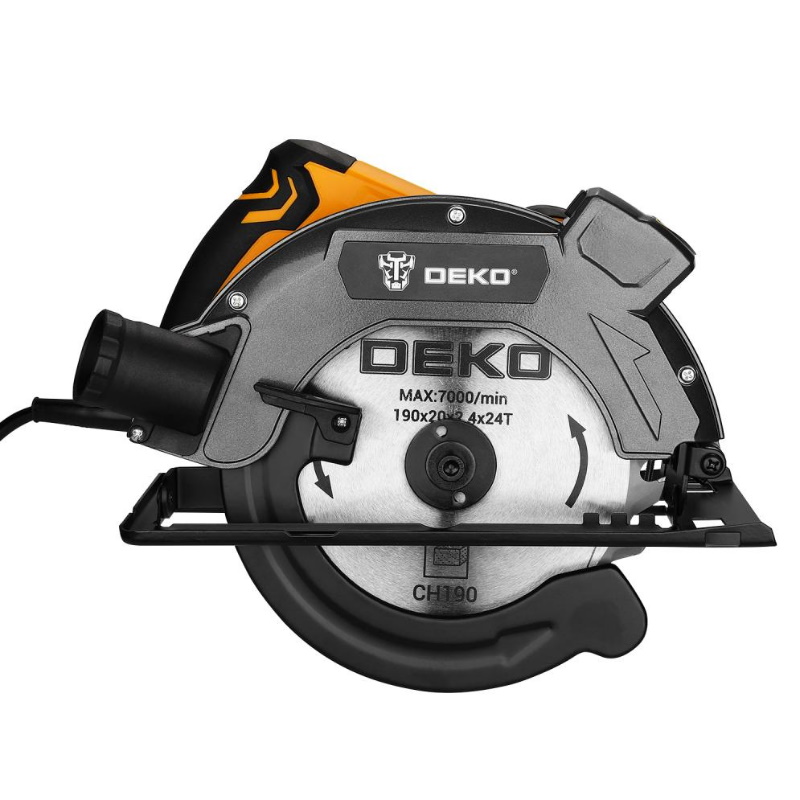Дисковая циркулярная пила Deko DKCS1800-190 Laser 083-1011, 1800Вт, 190мм диск, лазерный указатель в Костроме
