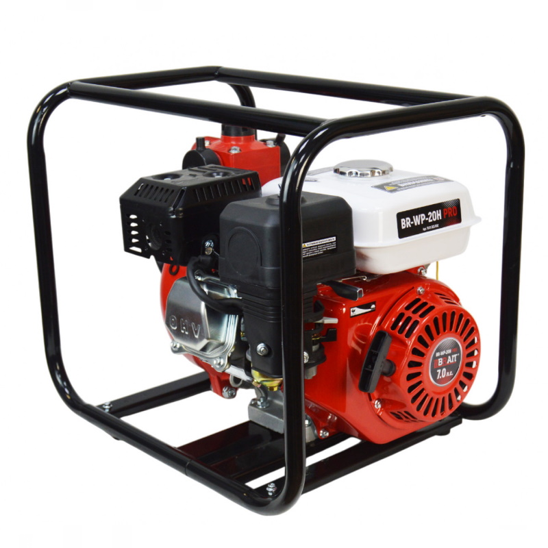 Мотопомпа бензиновая Brait BR-WP-20H PRO 15.01.023.002, 7л.с.,производительность 30 куб.м/ч, высоконапорная
