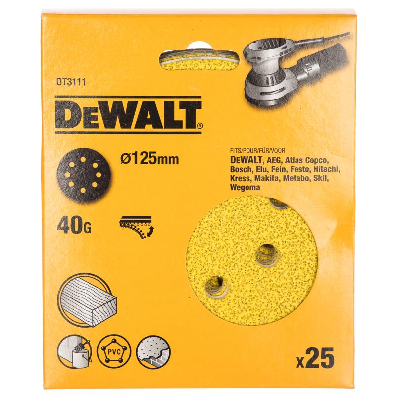 Шлифовальный круг DeWalt DT 3111 (125 мм, Р40, крепление на липучке) в Угличе