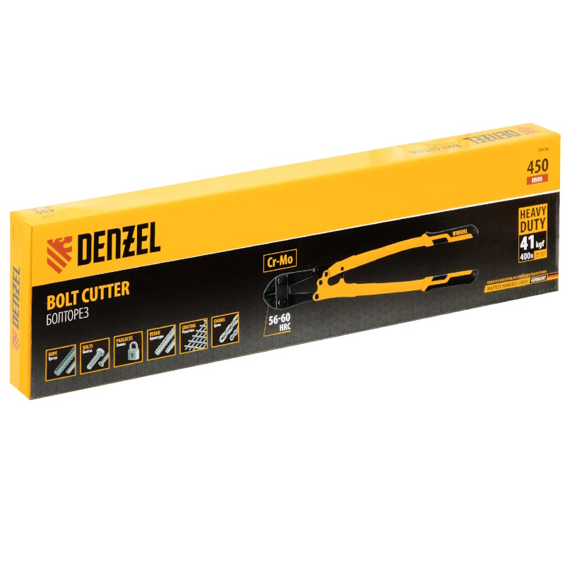 Болторез Denzel 78534, 450 мм, 18", Cr-Mo в Муроме