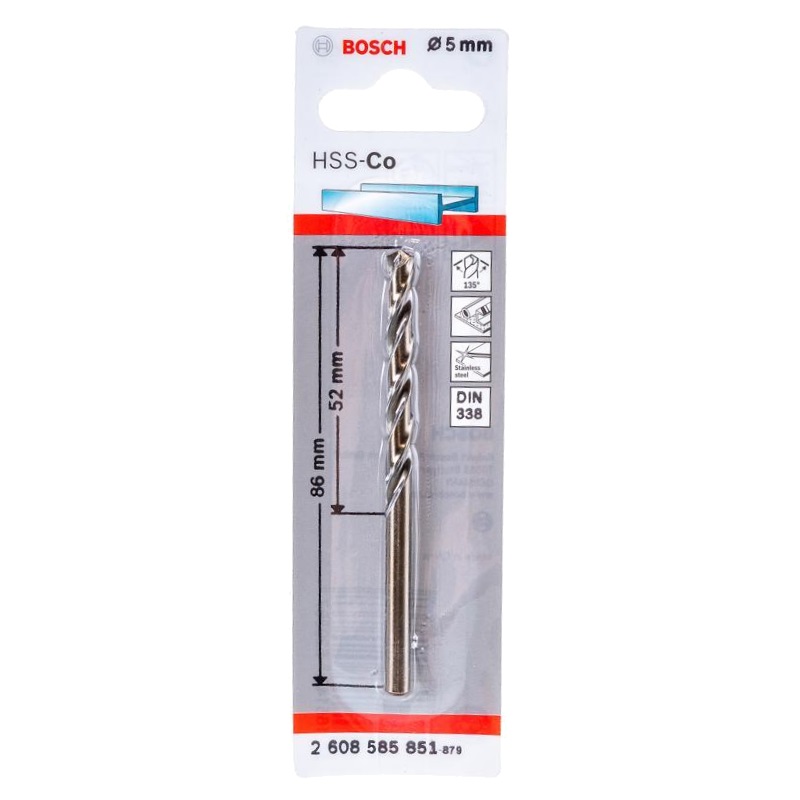Сверло по металлу Bosch 2.608.585.851, HSS-CO, 5 мм