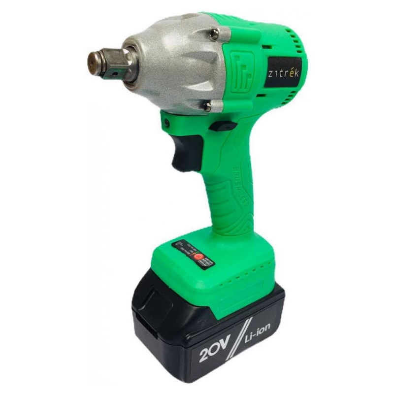 Аккумуляторный ударный гайковерт Zitrek Crusher 20-Li 063-4077 (200 нм, тип аккумулятора li-ion, чемодан, насадка) в Твери