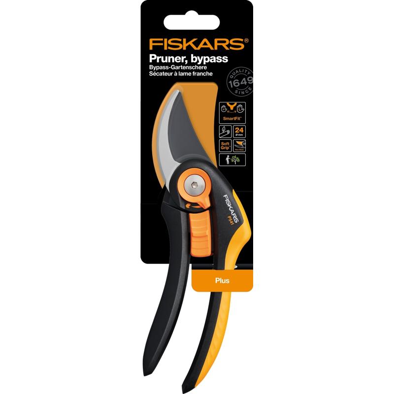 Секатор плоскостной Fiskars Plus Smartfit  P541 1057169 в Ярославле