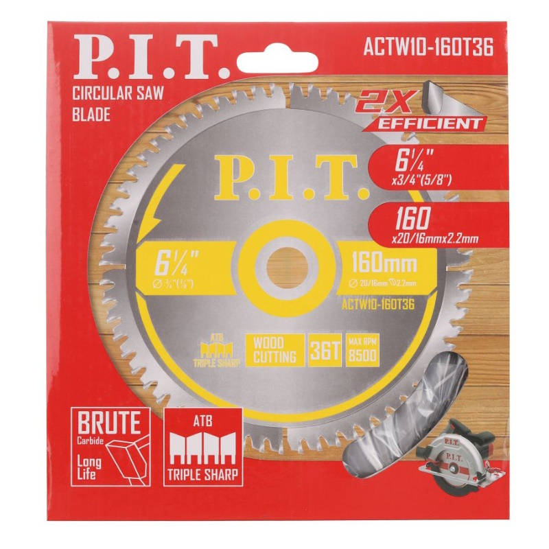 Диск пильный P.I.T. ACTW10-160T36, 160x20/16x2,2 мм, 36T в Угличе