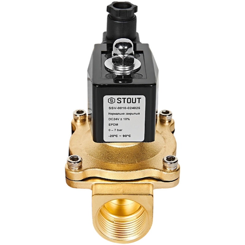 Клапан соленоидный Stout SSV-0010-024025 RG0093L4SAC8UE электромагнитный, прямого действия в Ярославле