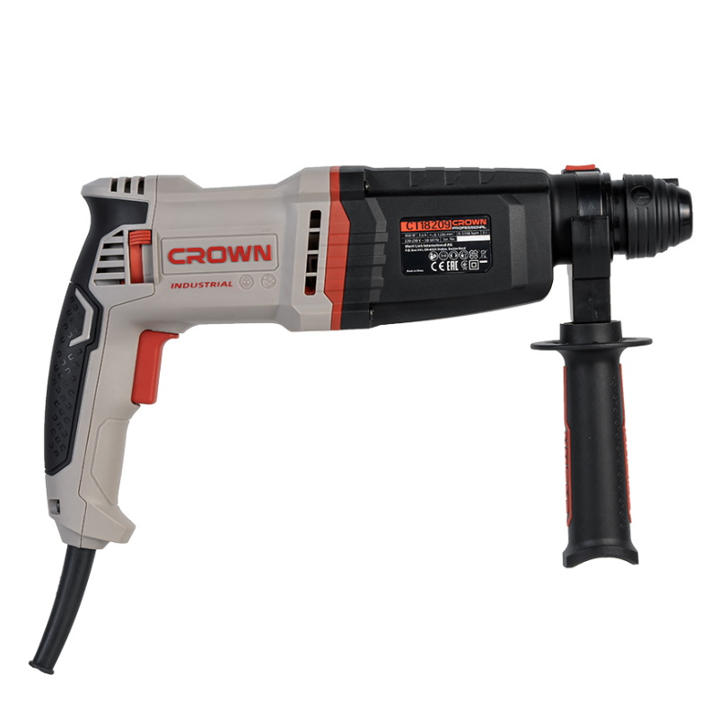 Перфоратор (CS) Crown CT18209 BMC  в кейсе, с защитной муфтой, с виброзащитой